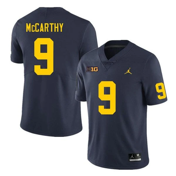 Men's #9 J.J. McCarthy Michigan Wolverines College Football Jersey - Image 3