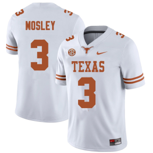Men's #3 Emmett Mosley Texas Longhorns College Football Jersey