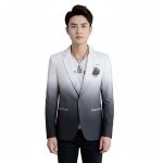 Men's Gradient Slim Fit Blazer Suit Jacket Korean Style