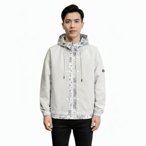 Men's Hooded Loose Fit Layered Fashion Jacket