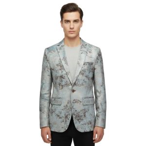 Men's Slim Fit Casual One Button Blazer Jacket