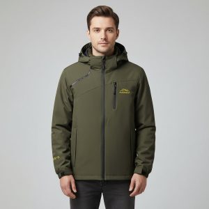 Men's Waterproof Fleece Lined Padded Winter Jacket