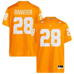 Men's #28 Cooper Ranvier Tennessee Volunteers Football Jersey