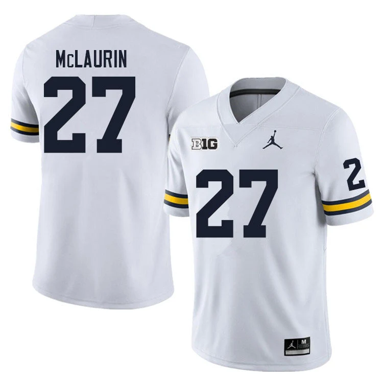 Men's #27 Tyler McLaurin Michigan Wolverines College Football Jersey - Image 2