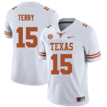 Men's #15 Justus Terry Texas Longhorns College Football Jersey