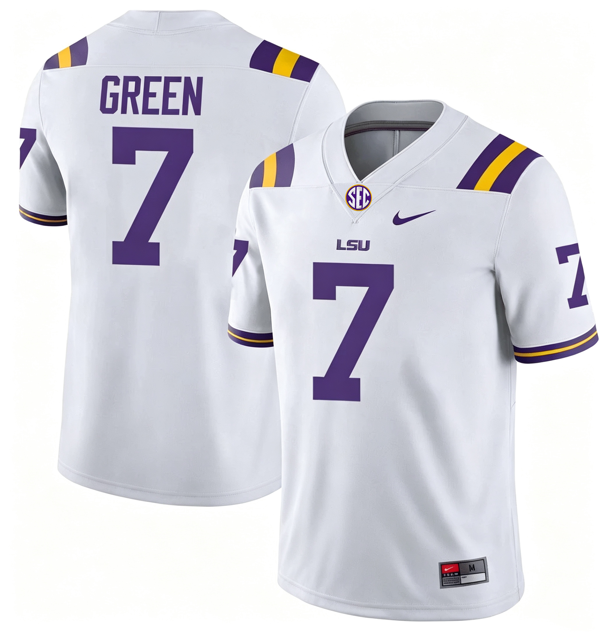 Men's #7 Trey'Dez Green LSU Tigers College Football Jersey - Image 2