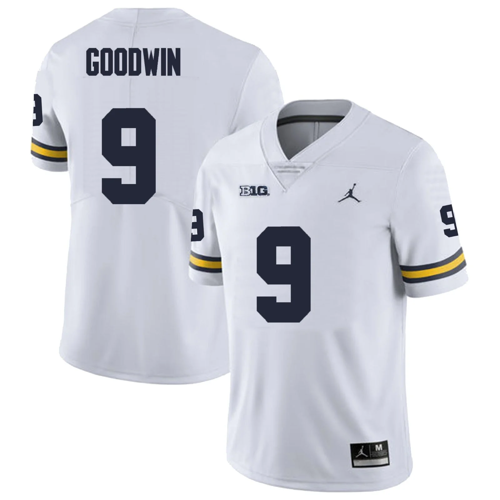 Men's #9 Channing Goodwin Michigan Wolverines College Football Jersey - Image 2