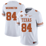 Men's #84 Jordan Washington Texas Longhorns College Football Jersey