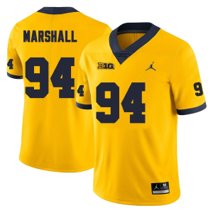 Men's #94 Nate Marshall Michigan Wolverines College Football Jersey