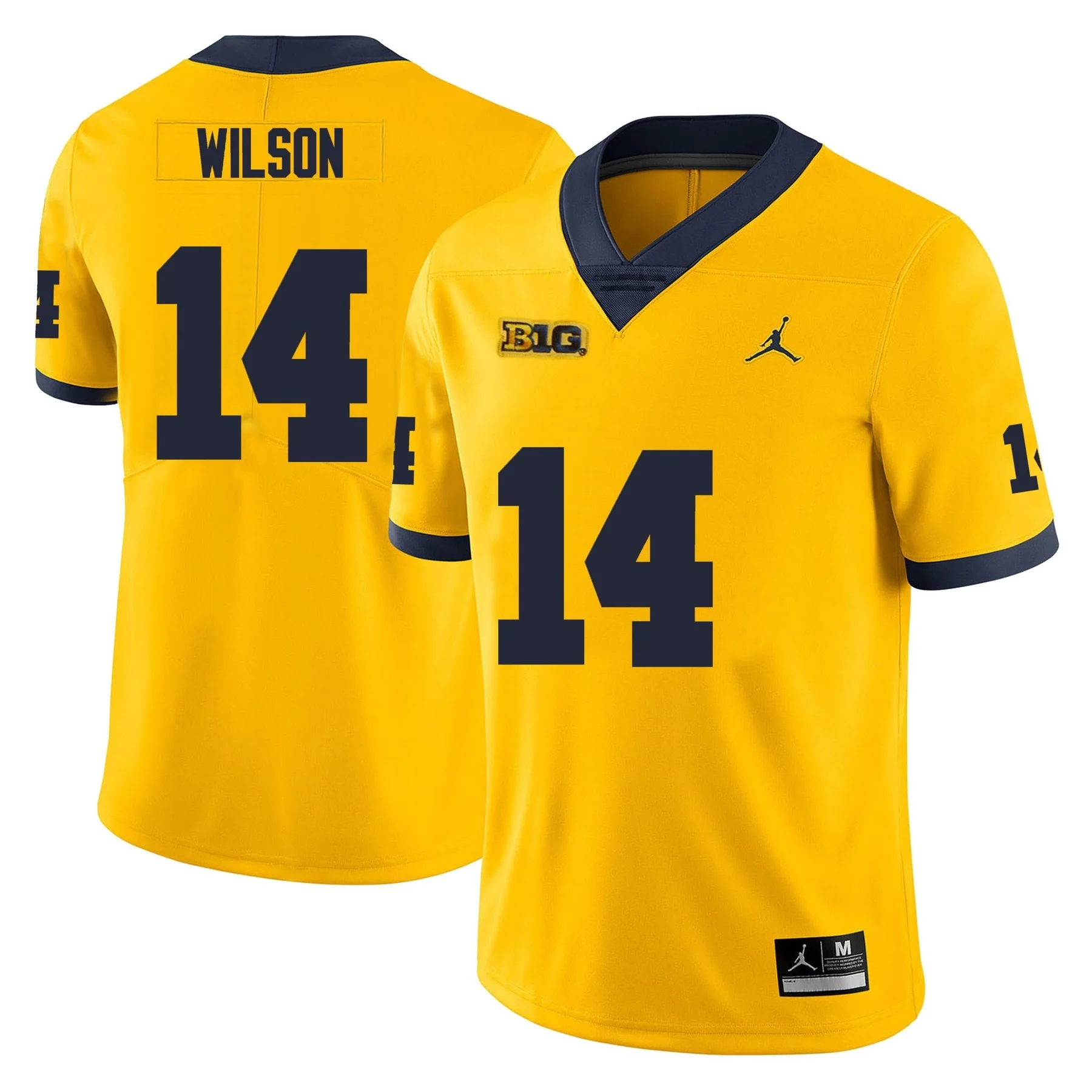 Men's #14 Roman Wilson Michigan Wolverines College Football Jersey