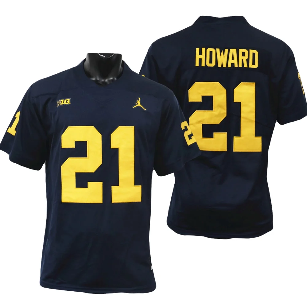 Men's #21 Desmond Howard Michigan Wolverines College Football Jersey - Image 3