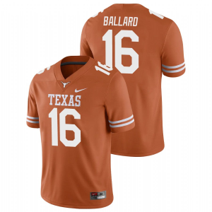 Men's #16 Ben Ballard Texas Longhorns College Football Jersey