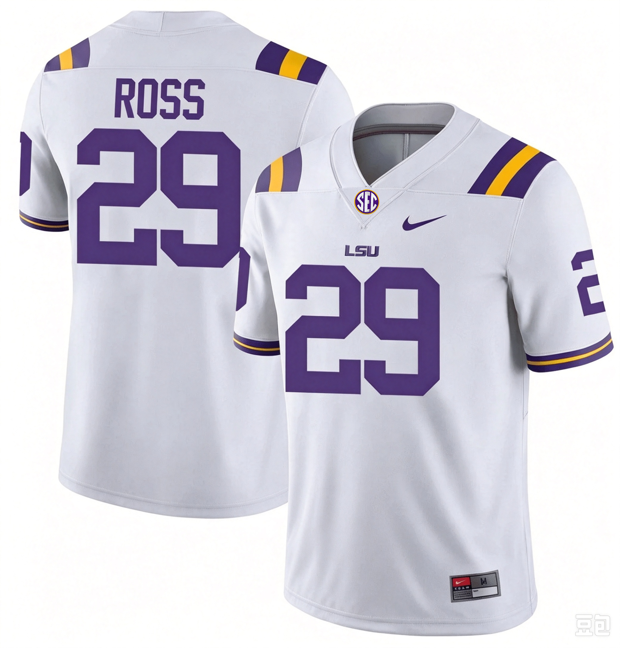 Men's #29 Jordan Ross LSU Tigers College Football Jersey - Image 2
