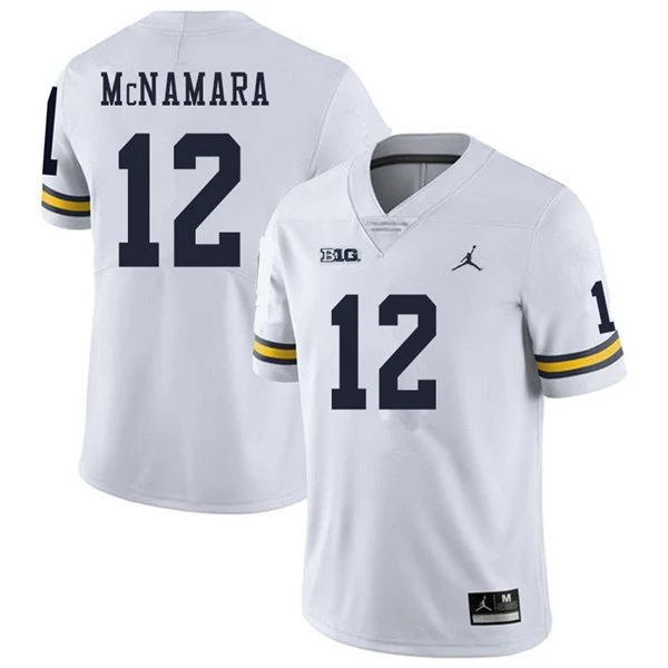 Men's #12 Cade McNamara Michigan Wolverines College Football Jersey - Image 2
