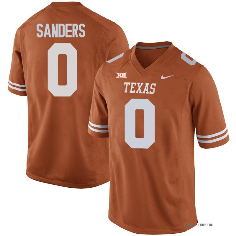 Men's #0 Ja’Tavion Sanders Texas Longhorns College Football Jersey - Image 2