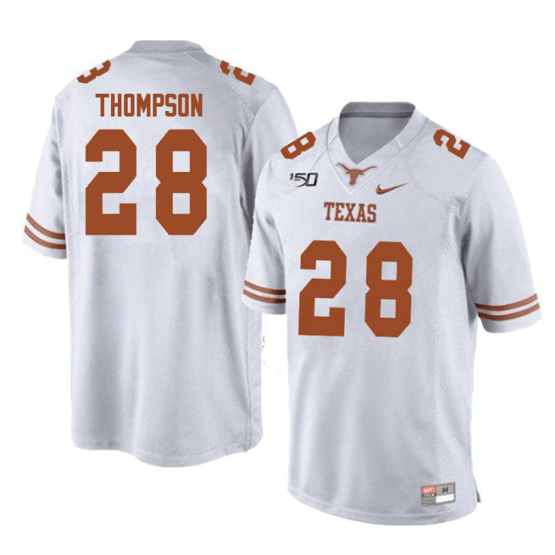 Men's #28 Jerrin Thompson Texas Longhorns College Football Jersey