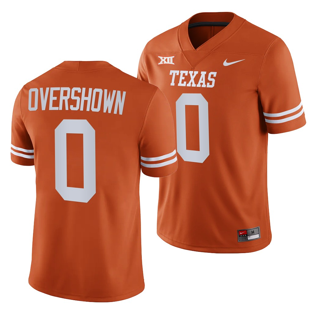 Men's #0 DeMarvion Overshown Texas Longhorns College Football Jersey - Image 2