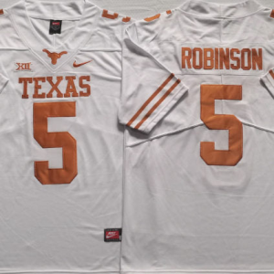 Men's #5 Bijan Robinson Texas Longhorns College Football Jersey