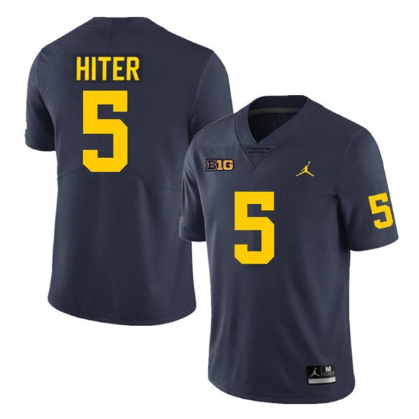 Men's #5 Savion Hiter Michigan Wolverines College Football Jersey - Image 2