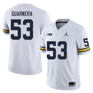 Men's #53 Jake Guarnera Michigan Wolverines College Football Jersey - Image 3