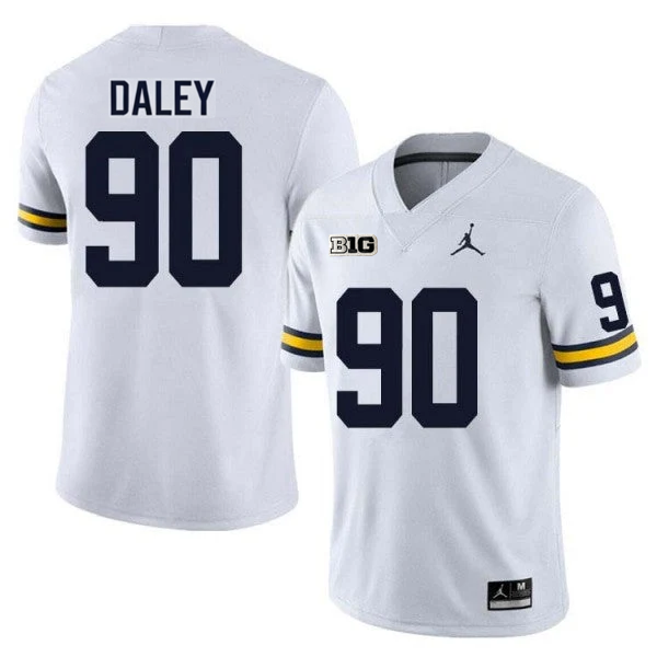 Men's #90 John Henry Daley Michigan Wolverines College Football Jersey - Image 3